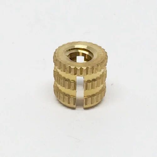 Golden BBrass Inserts Nut, Size : 4mm