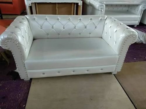 Plain Rexine Leather Sofa, Color : White