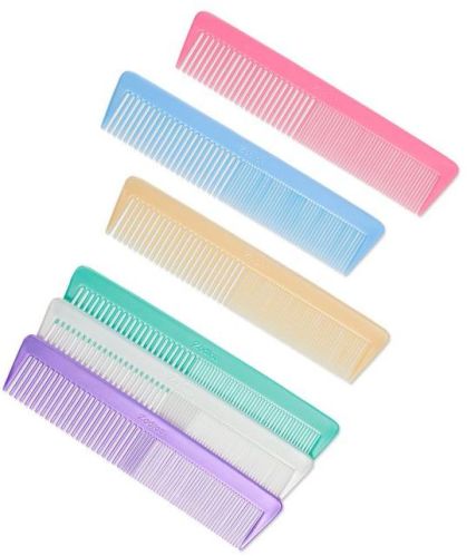 Rectangular Plastic 888 8inch Ladies Comb, For Hair Use, Pattern : Plain Printed