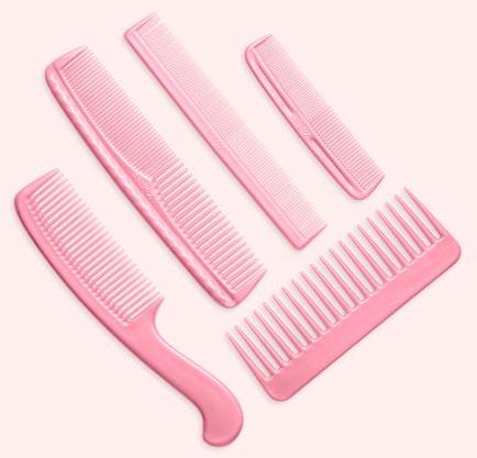 Rectangular Plastic G-555 Family Pack Comb, For Hair Use, Pattern : Plain Printed