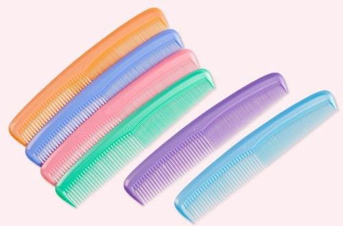 Rectangular Plastic K 9inch Ladies Comb, For Hair Use, Pattern : Plain Printed