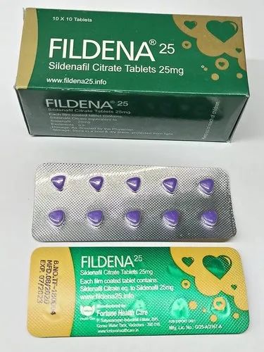 Fildena 25mg Tablets, Packaging Type : Box