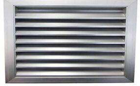 Rectangle Aluminum Exhaust Air Louver, Surface Treatment : Chrome Coated