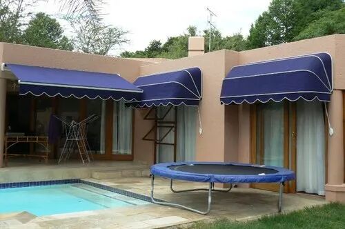 PLAIN PVC Window Retractable Awning, For OUTDOOR