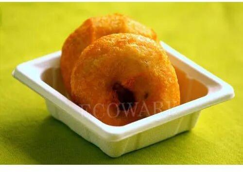 Bagasse Disposable Dona, Shape : Rectangular, Width : 98 mm