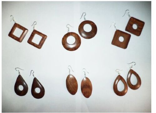 Wood Earring Set, Feature : Durable, Light Weight