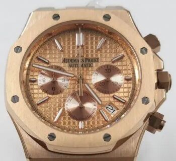 Audemars Piguet Royal Oak Chronograph 45mm Rose Gold Mens Watch