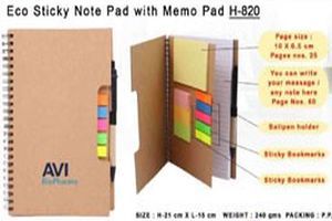 Eco Sticky Note Pad With Memo Pad