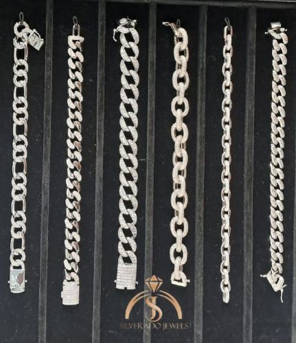 Cuban and Fancy CZ Bracelet