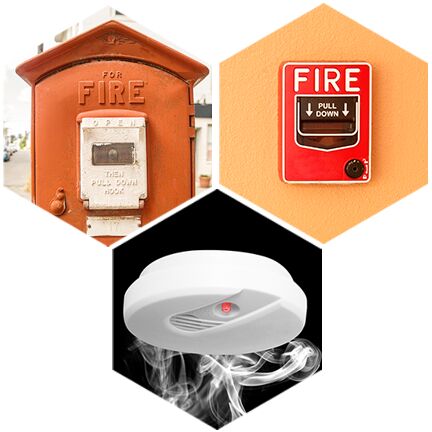 Fire alarm system, Material : Metal