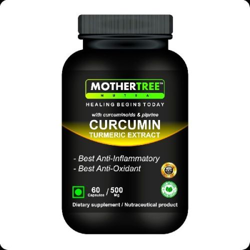 MotherTree Nutra Curcumin Capsules, Packaging Type : HDPE Bottles