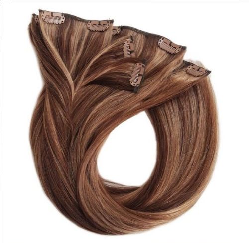 NATURAL Clip Hair Extension, Style : WAVY, STRAIGHT