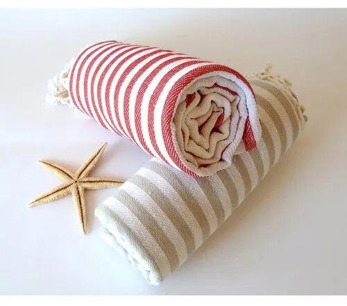 Rectangular Fouta Towel, Pattern : Yarn Dyed