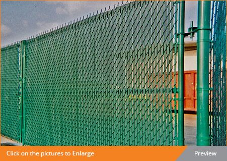 Chain Link Fencing, Surface Treatment : PVC Coated