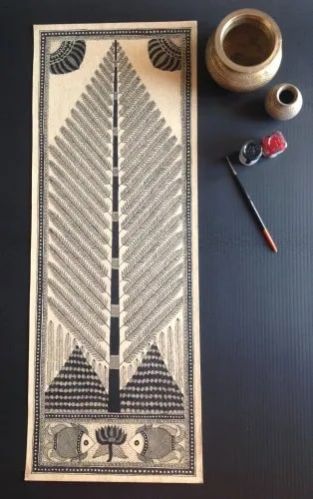 30 Gm Polished Handmade Paper Madhubani Paintings, Style : Abstract