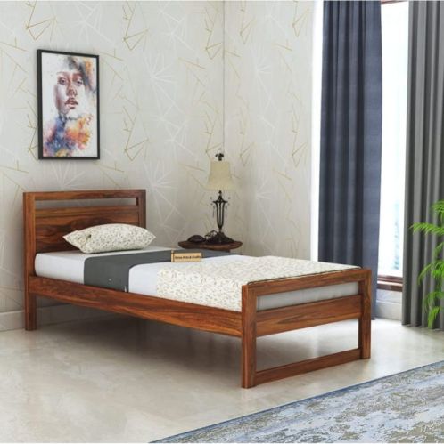 Rectangular Wooden Cot Bed, For Home, Hotel, Size : Single