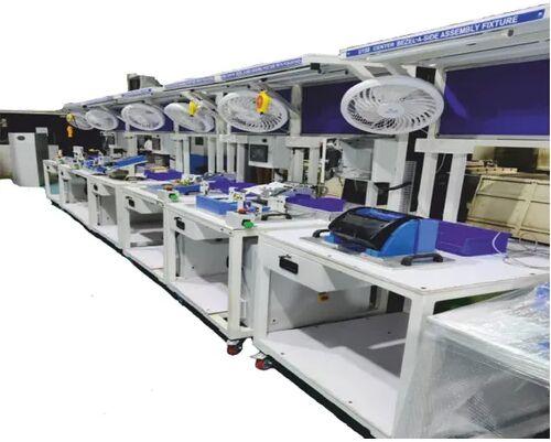 50 Hz Electric Powder Coated Mild Steel Assembly Line Automation Machine, Phase : Three Phase