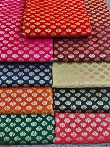 Silk Banarasi Brocade Fabrics, For Garments, Occasion : All Occasion