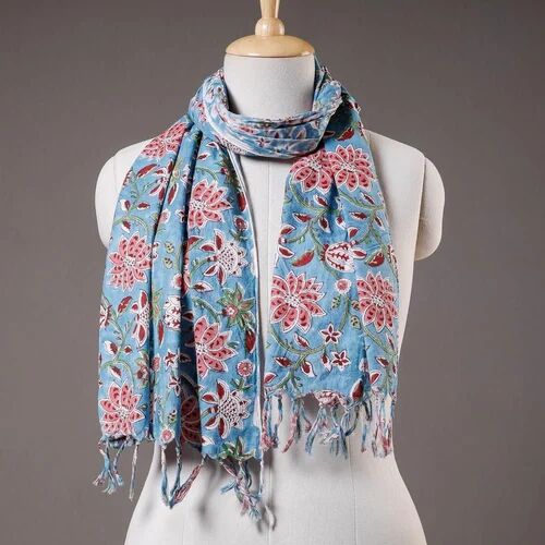 Printed Cotton Stole, Color : Multi