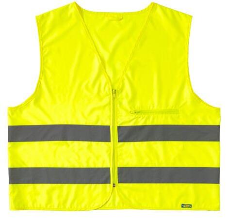 Solid Polyester Reflective Safety Vest, Size : M, XL, XXL, XXXL