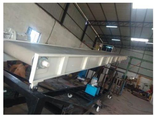 5-10 TPH Mild Steel Stacker Belt Conveyor