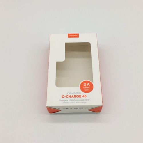 Clear PVC Window Custom Paper Gift Box