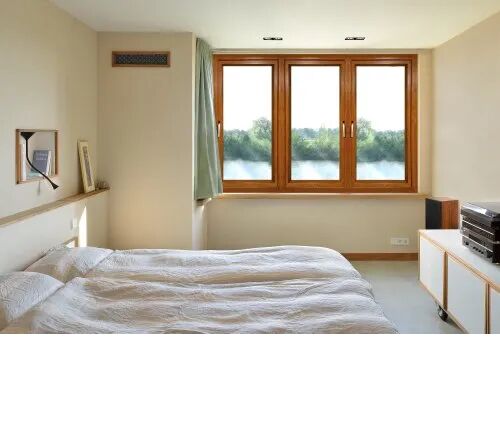 Hinged UPVC Casement Window, Color : Brown