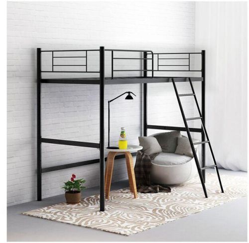 Twin Loft Bed With Foam Mattress