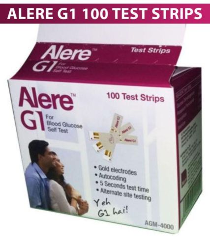 Alere G1 100 Sugar Test Strips For Clinical, Home Purpose, Hospital