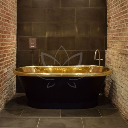 Polished Plain Brass Bathtub, Shape : Oval