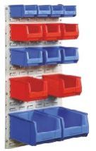 Plastic Wall Mounted Bin Storage Rack