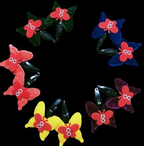 Killer Butter Fly Metal Children Hair Accessories, For Light Weight Easy To To Use, Packaging Size : 12