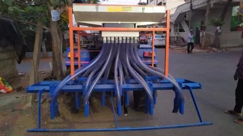 Agricot Mild Steel SS Material Automatic Seed Drill, Power Source : Tracter