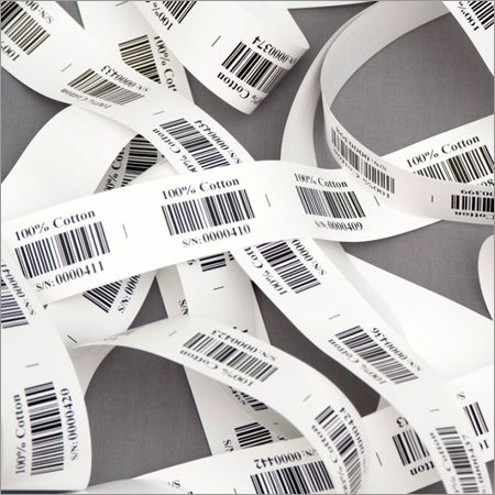 Paper Garment Barcode Sticker, Packaging Type : Roll