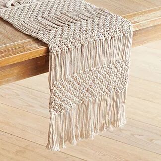 Home Decor Natural Macrame Table Runner, Color : Natural/customized Color