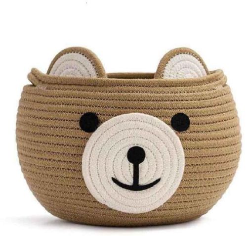 Home Decor Jute Rope Basket Fir Kids