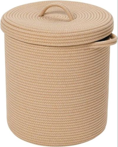 Rope Storage Basket With Lid, For Clothing