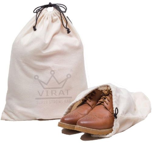 VIRAT Cotton Dust Bags, For Shoes, Purse Etc., Pattern : Plain