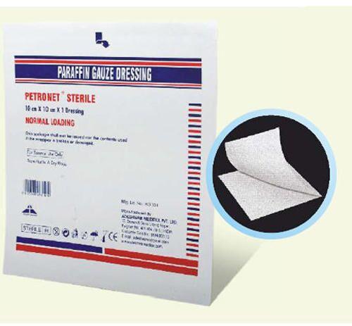 Paraffin Gauze Dressing, For Protection From Infection, Color : White