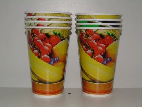 Printed Paper Glass, For Event Party Supplies, Capacity : 330 Ml