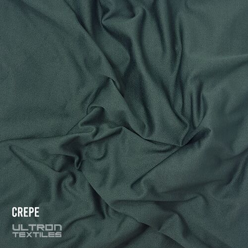 Plain Poly Crepe Fabric, For Garments, Occasion : Casual Wear Party Wear