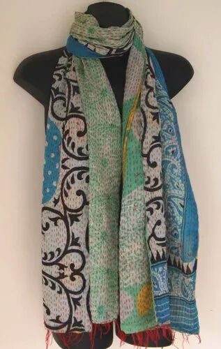 Printed Kantha Dupatta, Color : Assorted