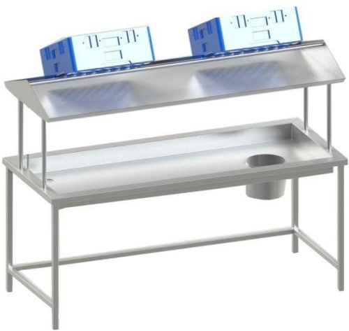 Dish Landing Table With Garbage Chute, For Hotel