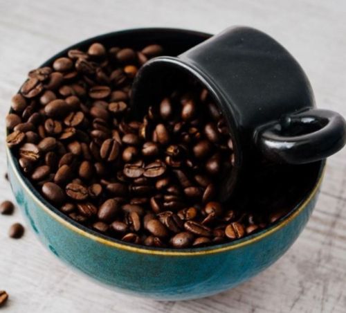 Black Roasted Coffee Beans, Packaging Type : Packet