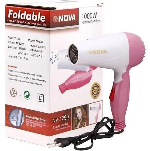 Plastic Electrical Hair Dryer, Power : 1000 W