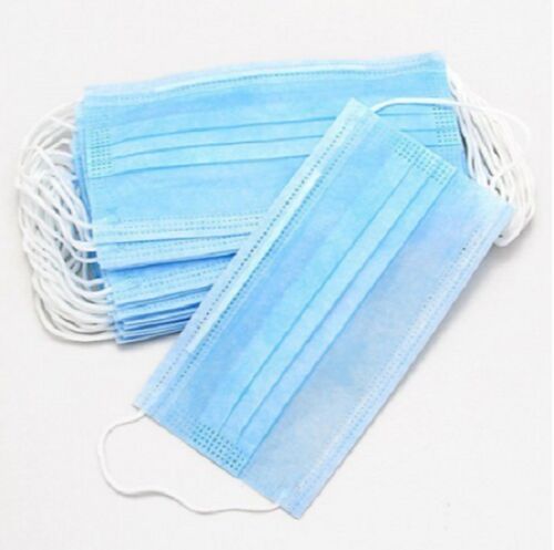 3 Ply Face Mask, For Medical Purpose, Anti Pollution, Color : Blue