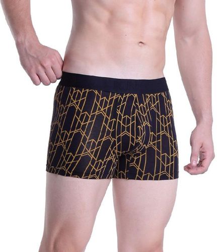 Golden Abstract Printed Underwear Trunk, Feature : Attractive Designs, Quality Tested