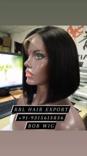 Bob Cut Hair Wig, Color : Natural