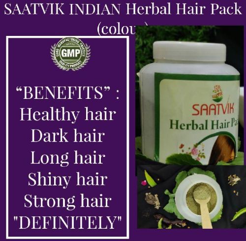 Herbal Hair Pack, Brand Name : Saatvik for Parlour, Personal