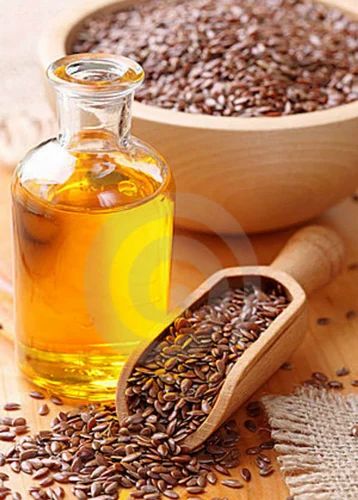 Yellow Organic Flaxseed Oil, For Cooking, Packaging Type : Bottle